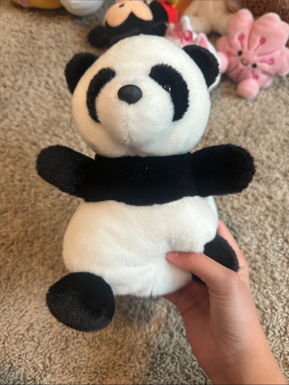 Plush Panda Stuffed Animal Toy - Black & White